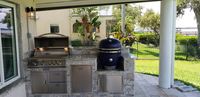 Custom outdoor kitchen setup for luxury outdoor living